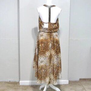 SIZE 8 LEOPARD Print Halter Dress